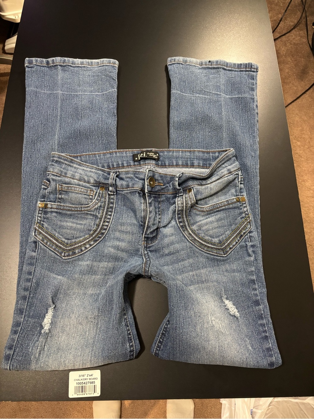2000s y2k low rise bootcut L.E.I denim jeans.